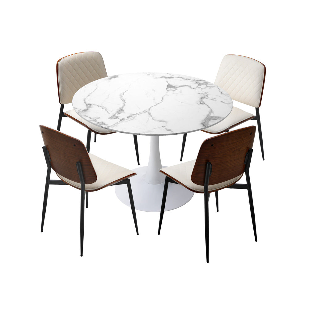 White dining table, view 10