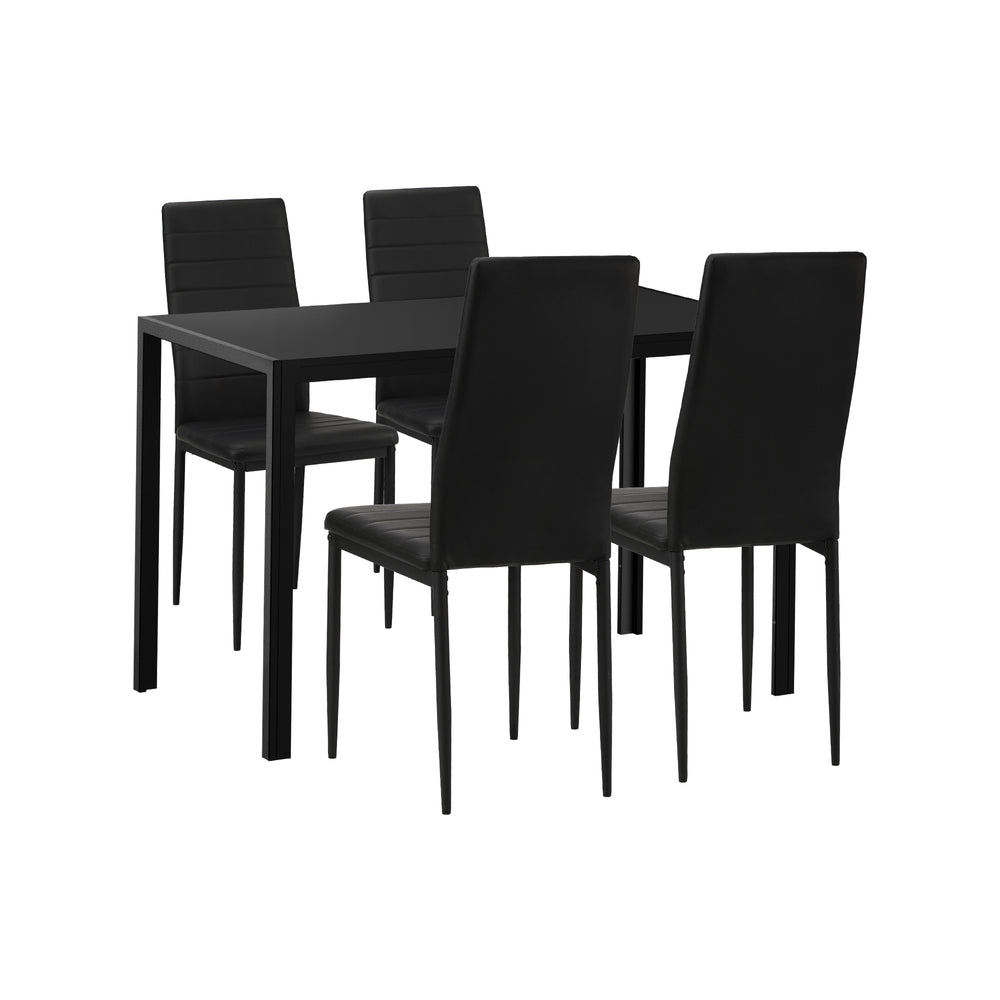 Stylish Rectangle Dining Table with Dining Chairs Wooden