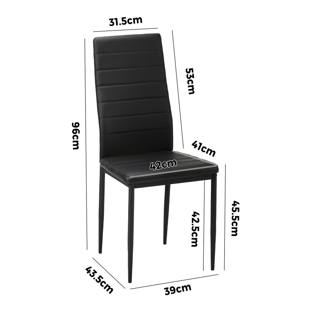 Stylish Rectangle Dining Table with Dining Chairs Wooden