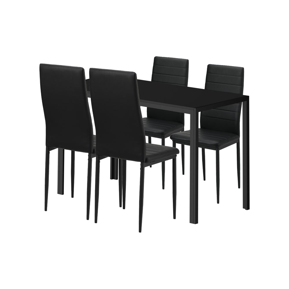 Stylish Rectangle Dining Table with Dining Chairs Wooden
