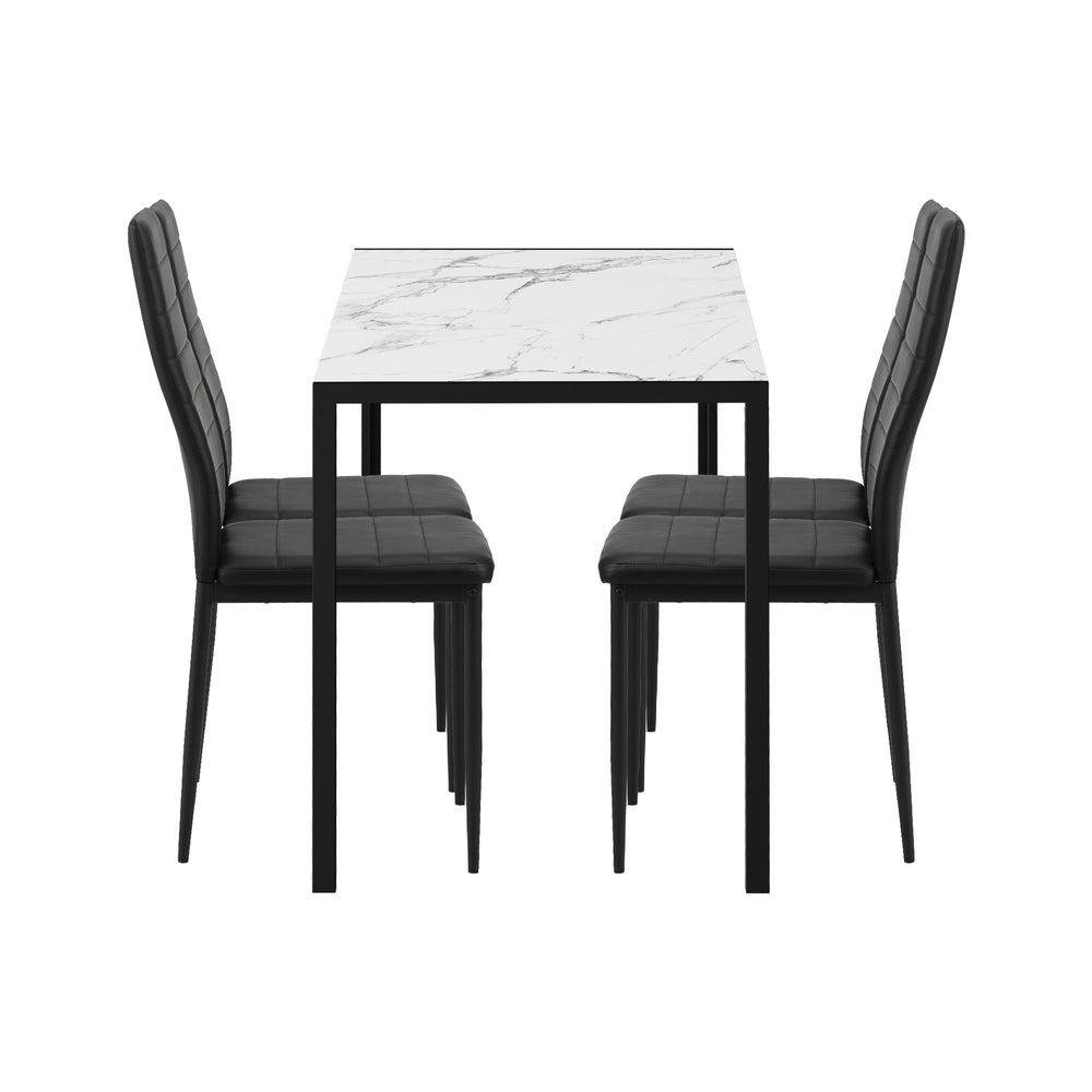 Stylish Rectangle Dining Table with Dining Chairs Wooden