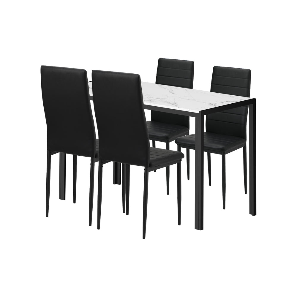 Stylish Rectangle Dining Table with Dining Chairs Wooden