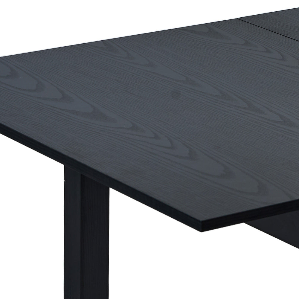 Dining Table With Chairs Wooden Rattan Dining Set Black