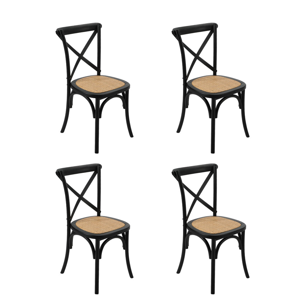 Dining Set Rectangle Rattan 120x60x75cm