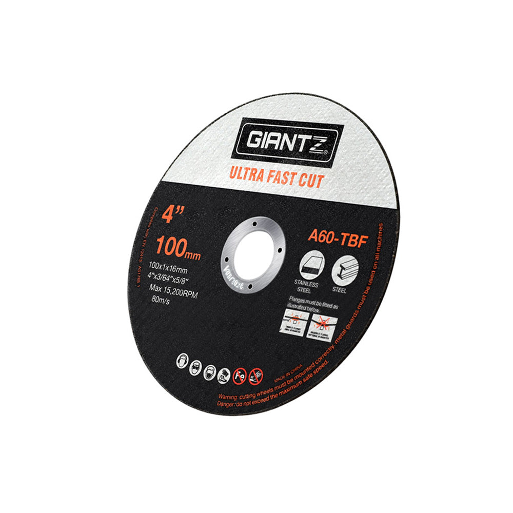 100-Piece 4" Cutting Discs For Metal