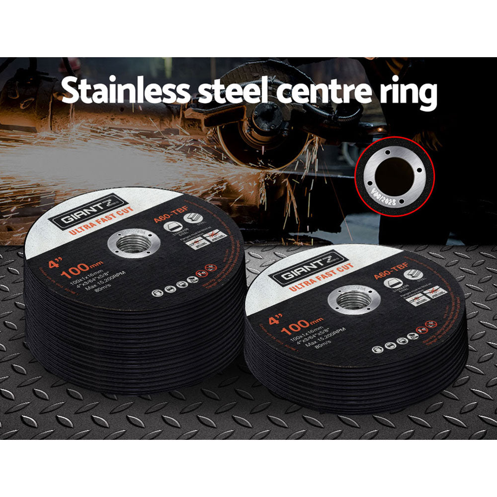 25-Piece 4" Cutting Discs For Metal