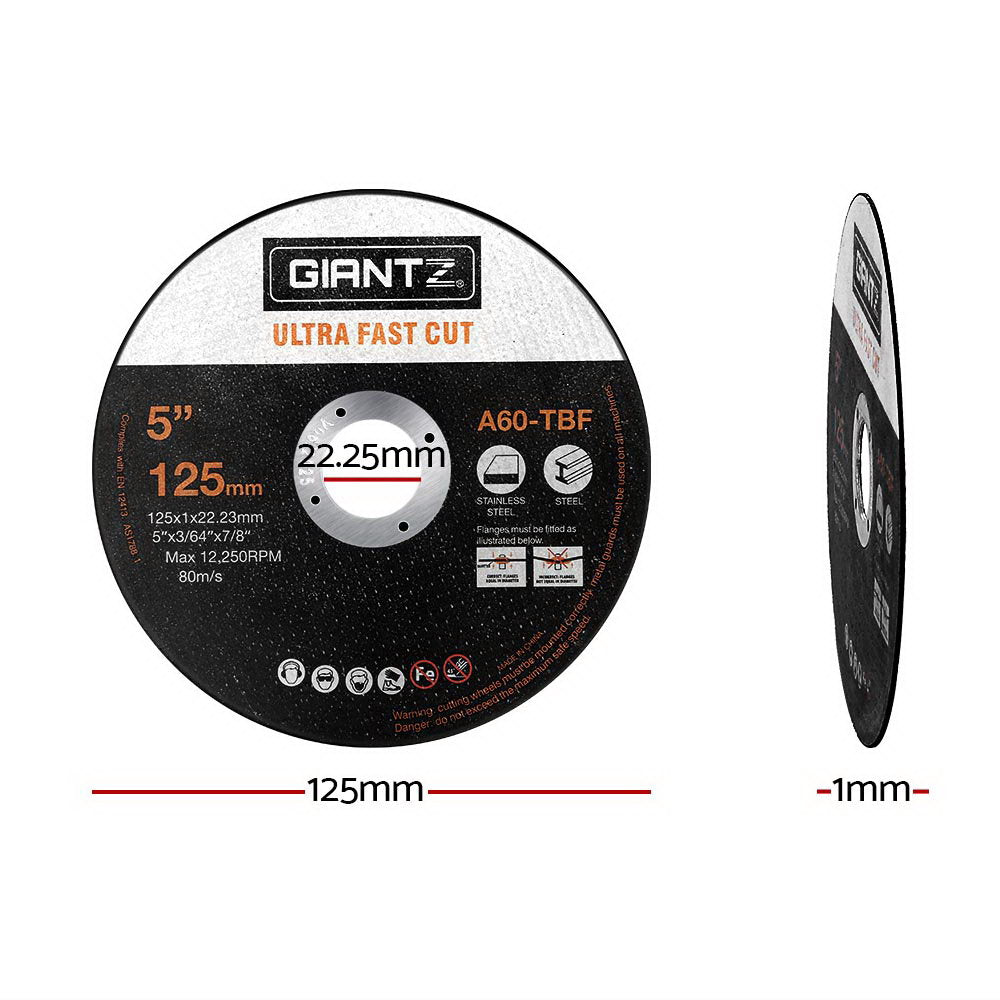 200-Piece 5" Cutting Discs For Metal