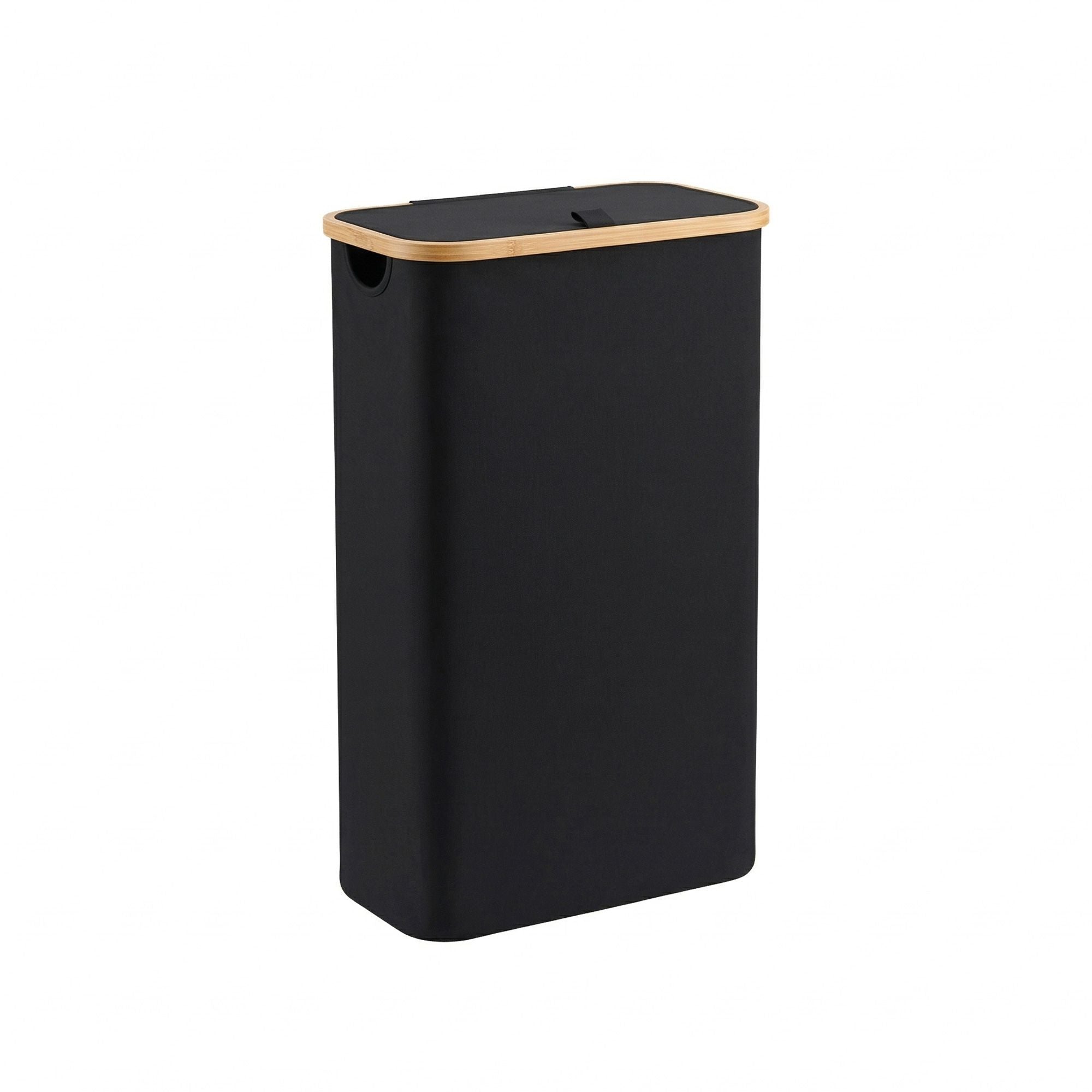 Artiss 60L Foldable Laundry Basket Bamboo Lid | Simpledeals