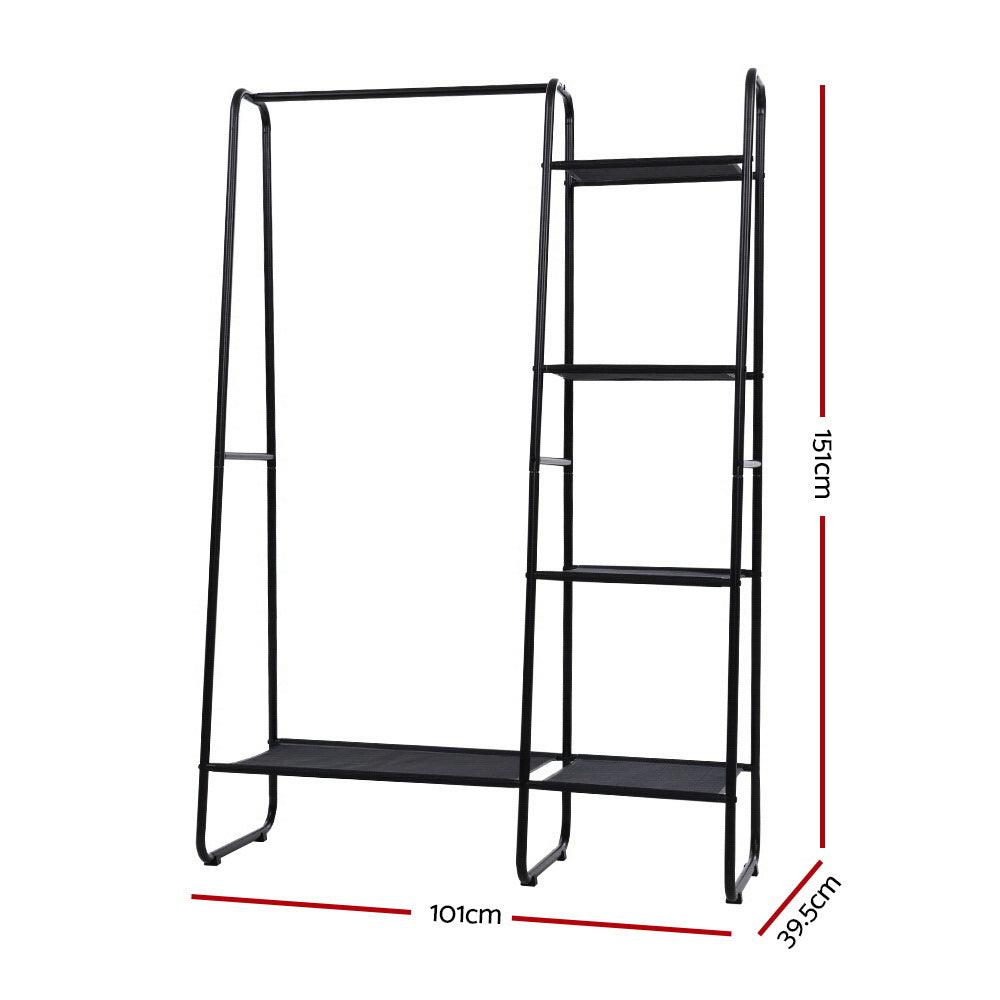 Wardrobe Clothes Rack 150cm Coat Stand Airer Closet Organizer