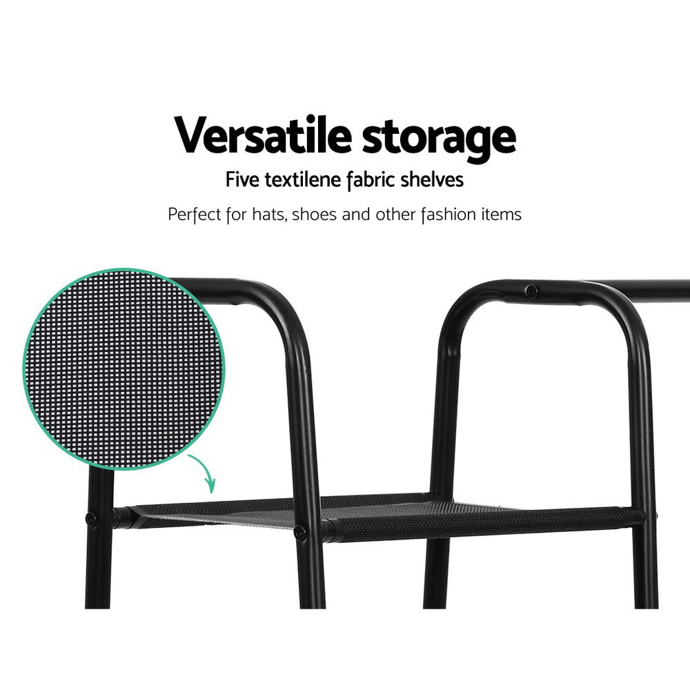 Wardrobe Clothes Rack 150cm Coat Stand Airer Closet Organizer
