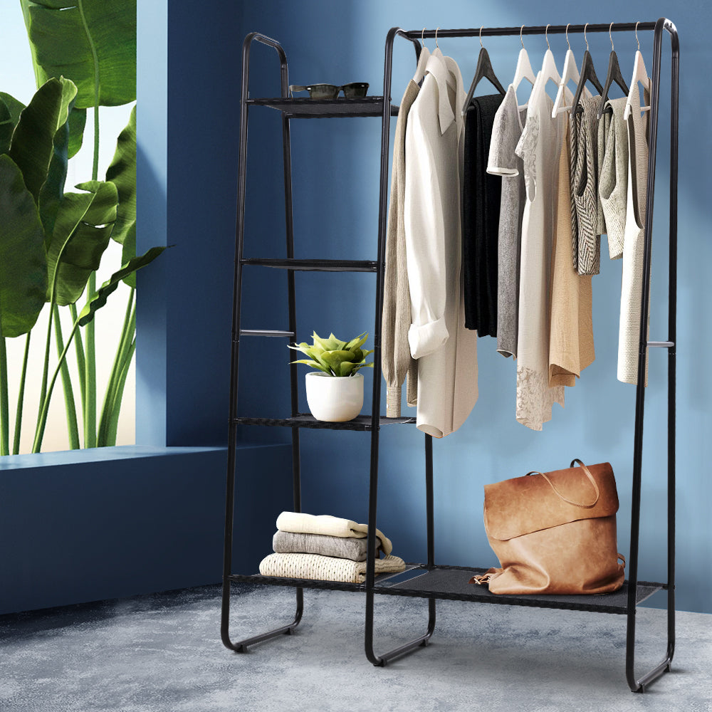 Wardrobe Clothes Rack 150cm Coat Stand Airer Closet Organizer