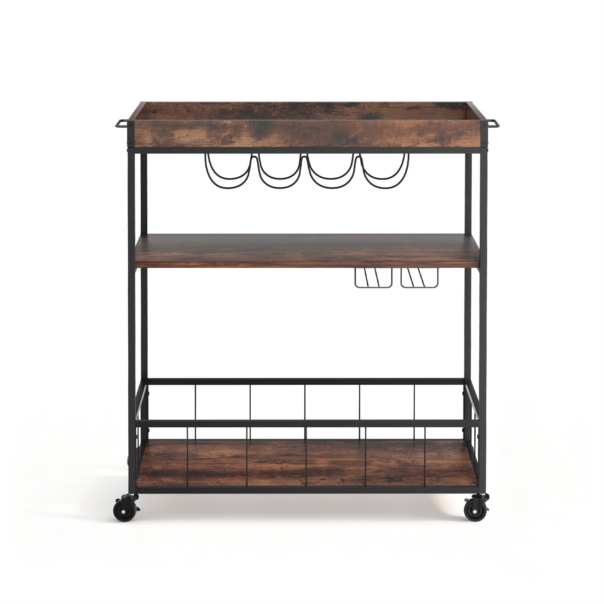 Kitchen Island Rolling Serving Cart