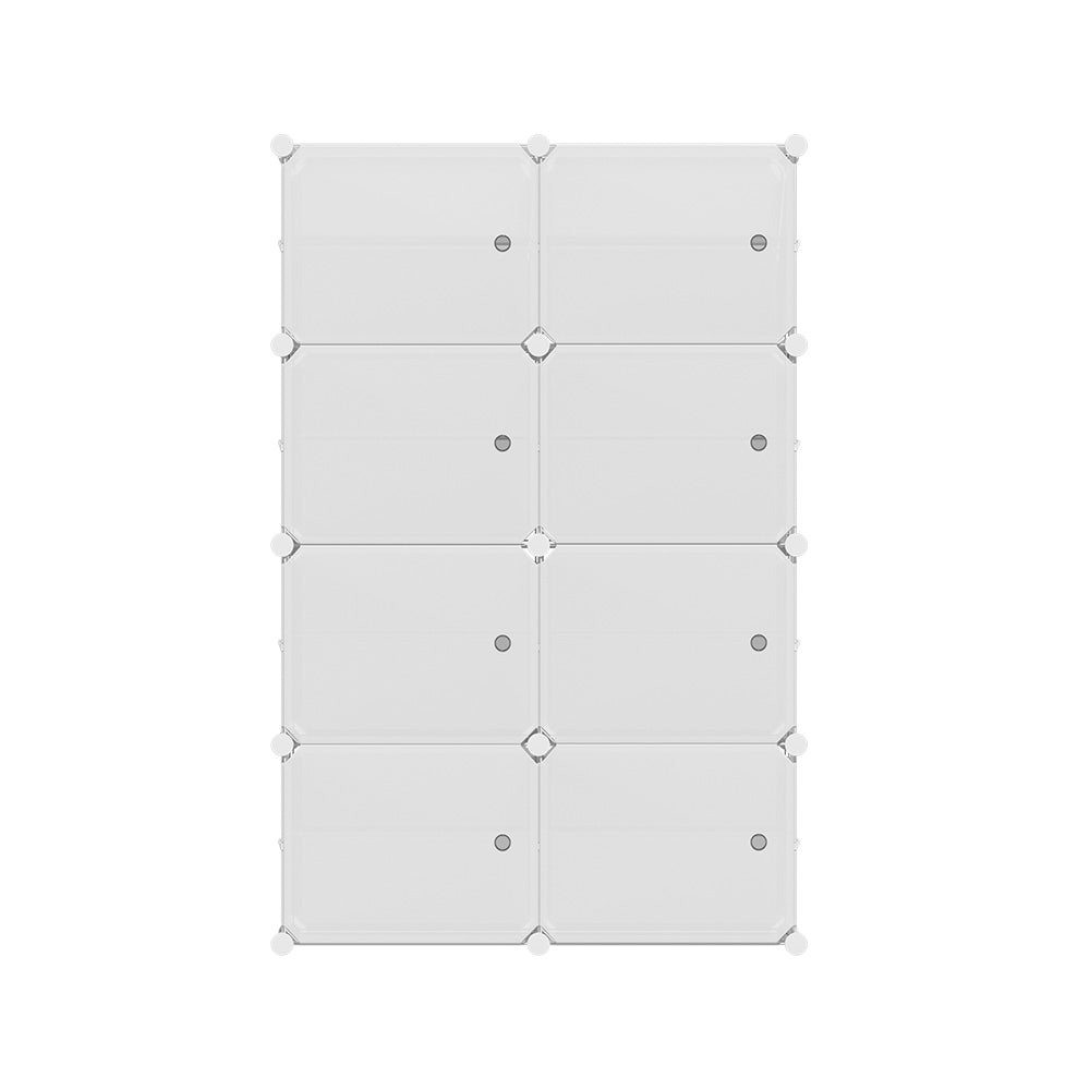 Shoe Cabinet DIY Shoe Box White Cube Portable Organiser Storage Stand