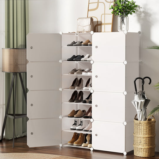 Shoe Cabinet DIY Shoe Box White Cube Portable Organiser