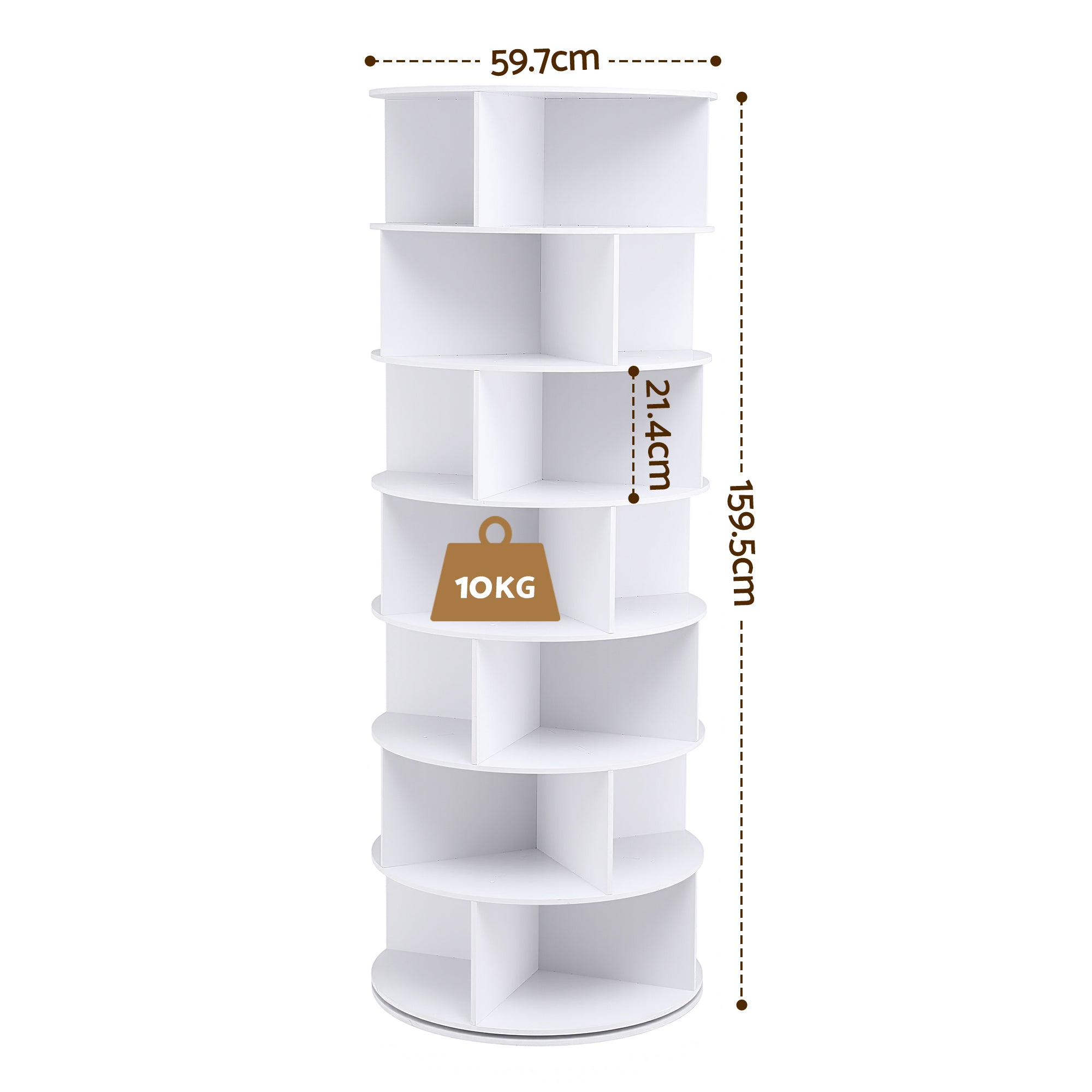 7 Tier Rotating Shoe Rack 28 Pairs | Simpledeals