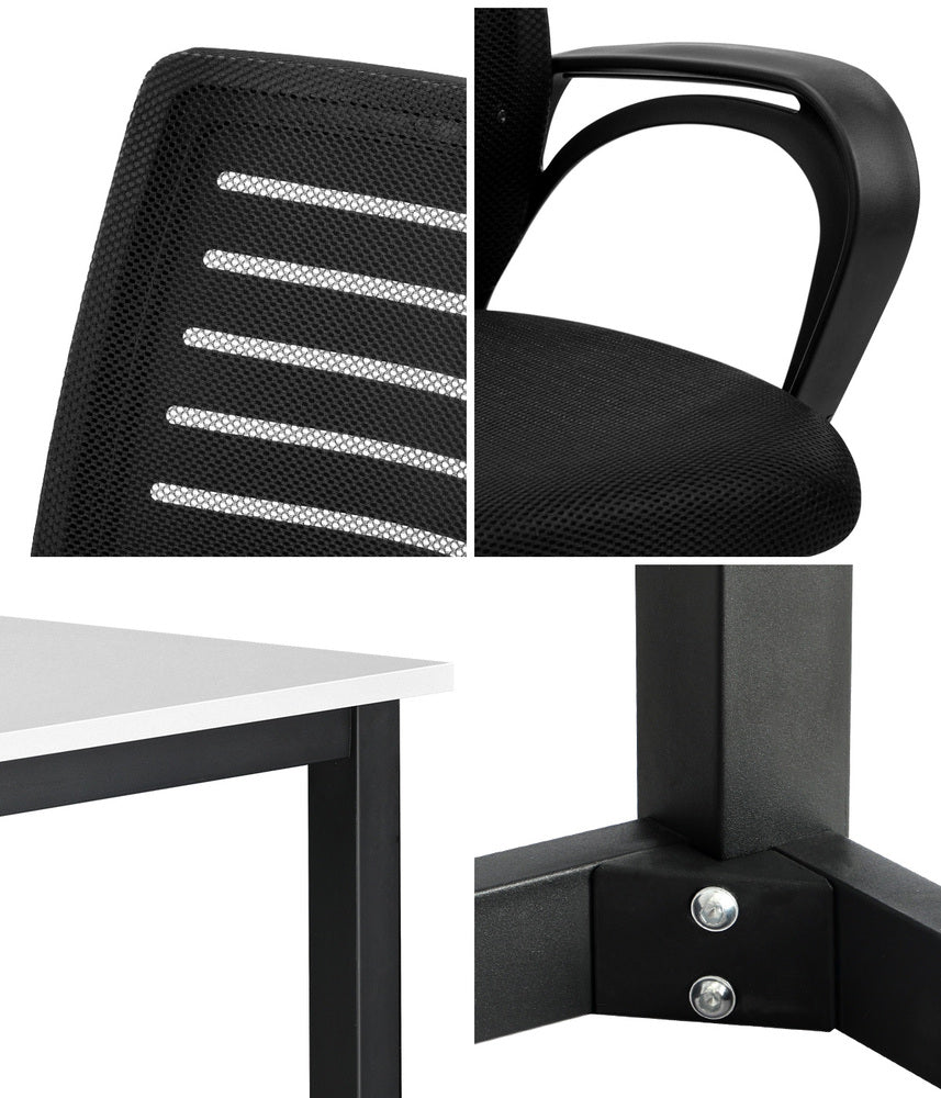 Modern Home Office Desk & Chair Set for Comfort and Productivity