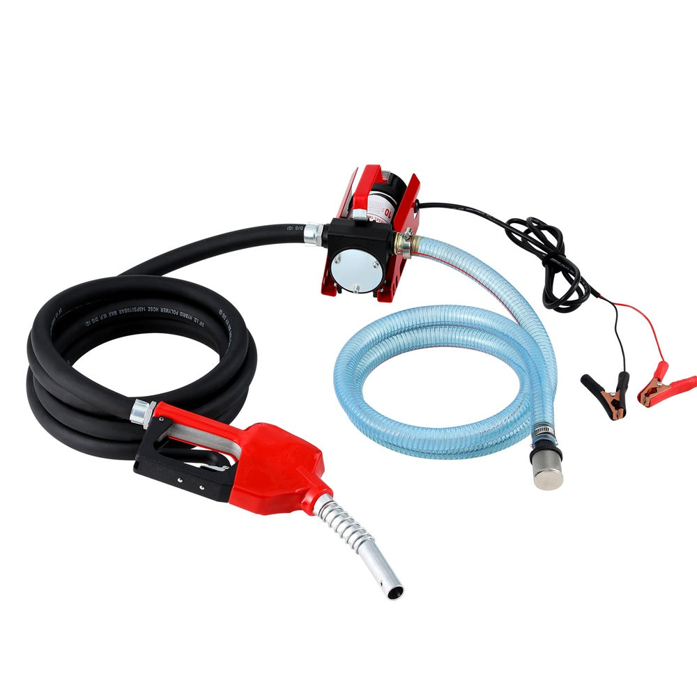 Fuel Transfer Pump Electric Diesel Kerosene Pump 12V DC 10GPM Nozzle Hose, Fuel & Exhaust