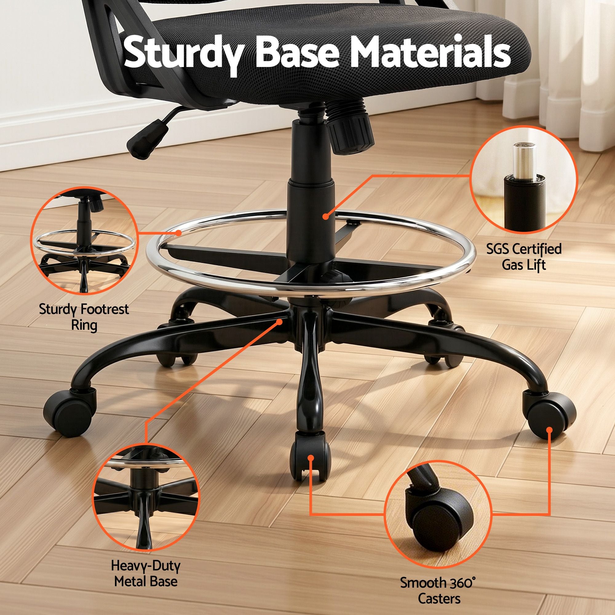Drawing Table Drafting Chair Set Glass Top | Simpledeals