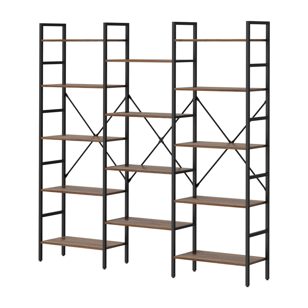 14 Tier Display Shelf Stand Bookshelf Metal Storage 1.76m