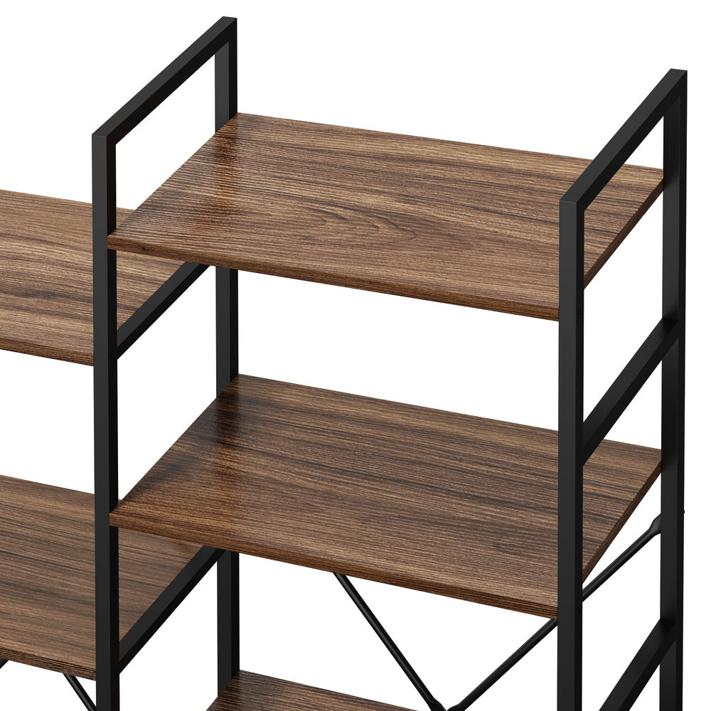 14 Tier Display Shelf Stand Bookshelf Metal Storage 1.76m