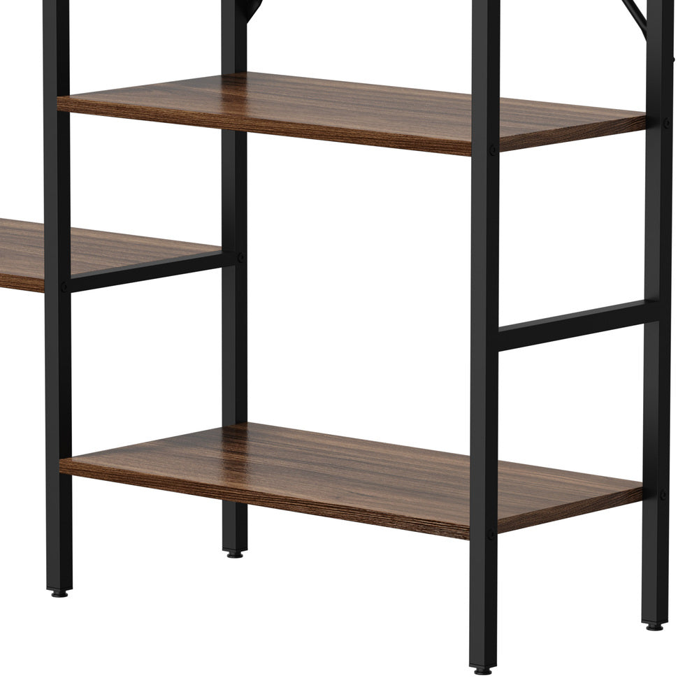 14 Tier Display Shelf Stand Bookshelf Metal Storage 1.76m