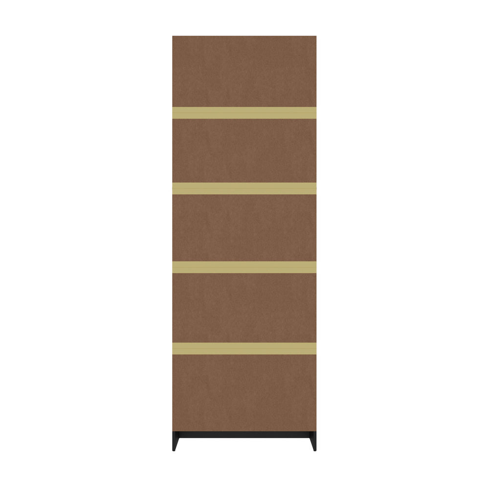 Tall Bookcase Display Shelf Black 60x23.7x172cm
