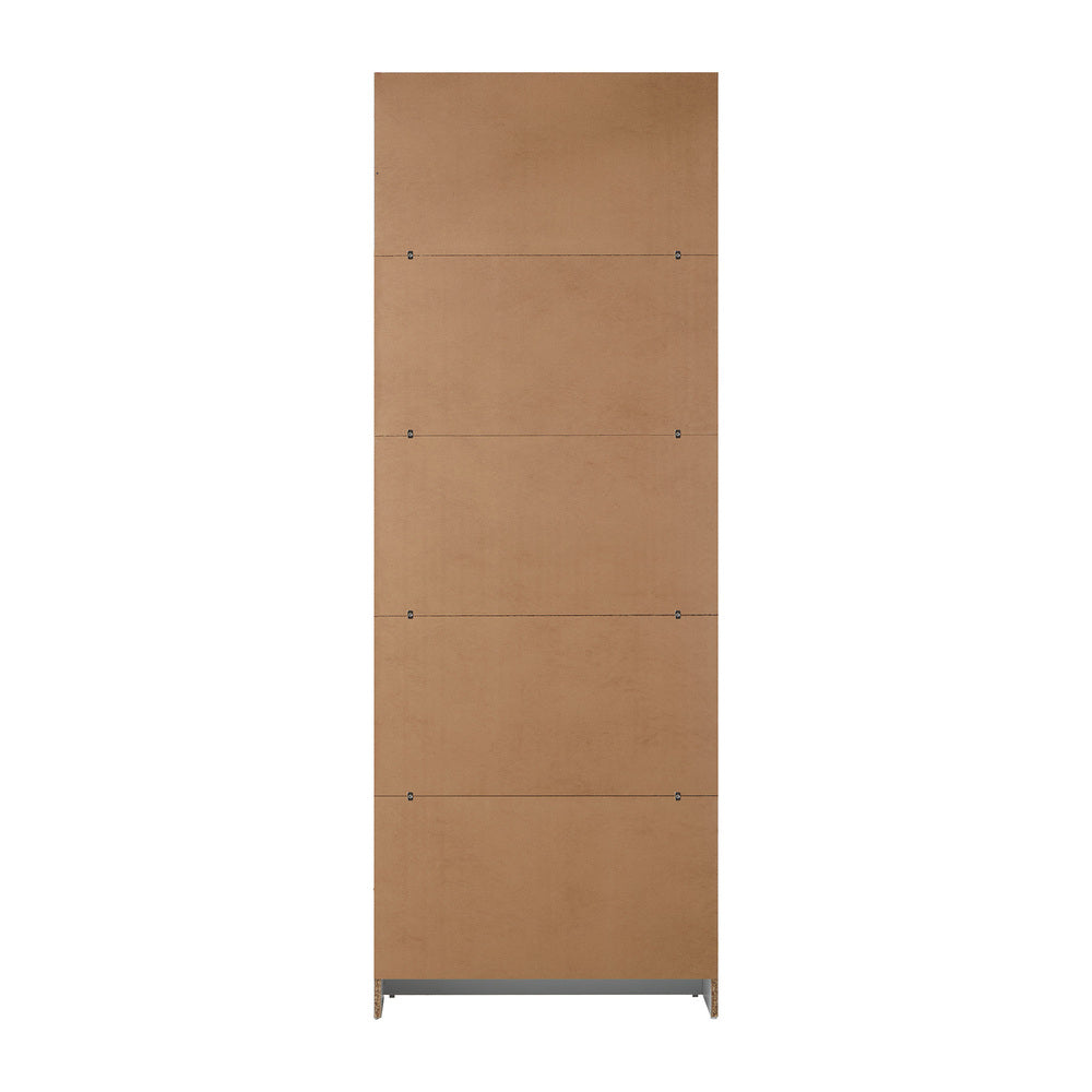 Bookshelf Display Shelf 5-Tier Natural