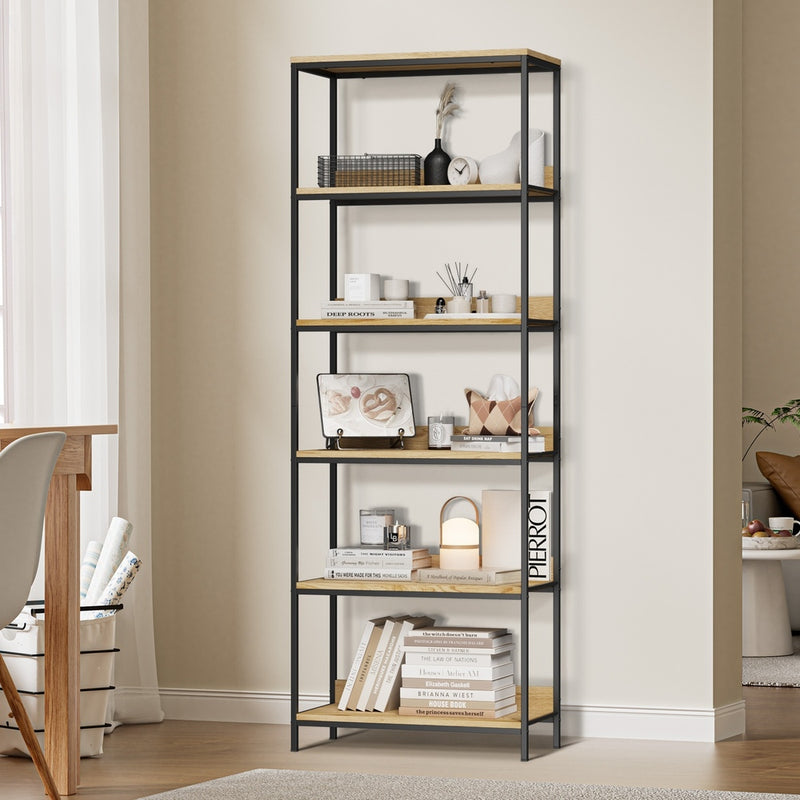 Black Natural - Display Shelf 5 Tier Storage Shelves - photo 11