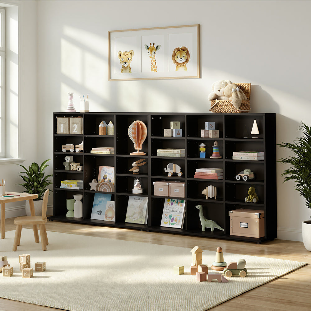 Bookshelf Display Shelf Bookcase CD Media Storage Rack