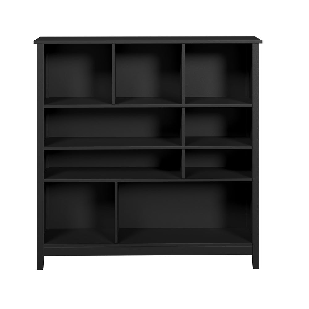 Bookshelf Bookcase Display Shelf 4-Tier Storage Cabinet Black