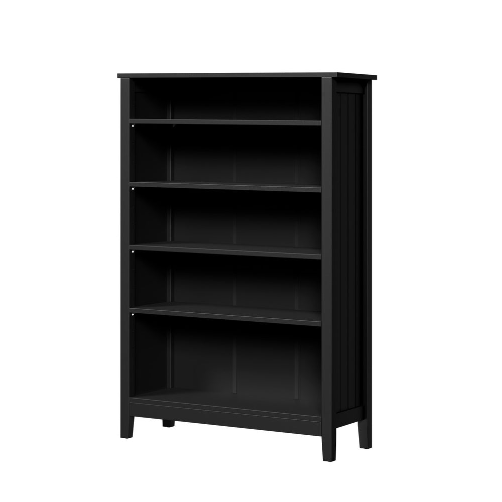 Bookshelf Bookcase Display Shelf 5-Tier Storage Cabinet Black