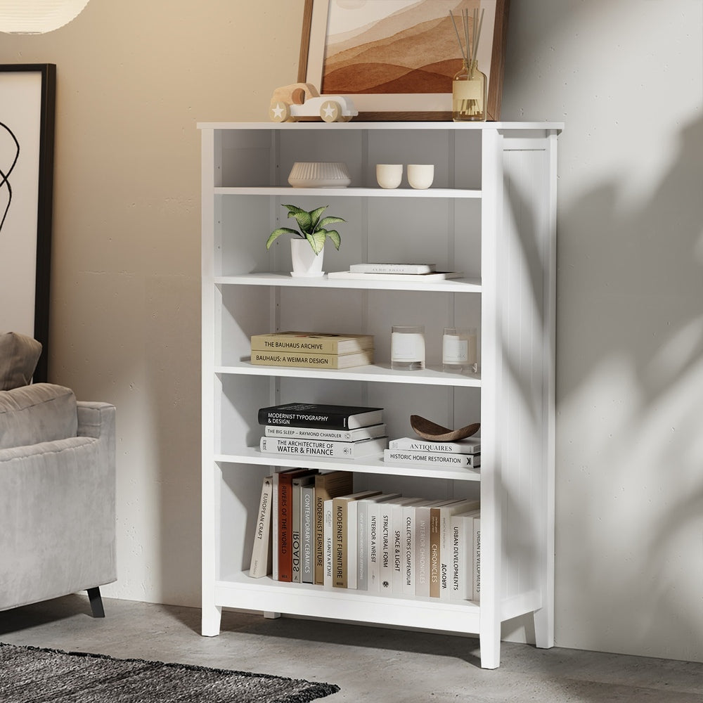 Bookshelf Bookcase Display Shelf 5-Tier Storage Cabinet Black