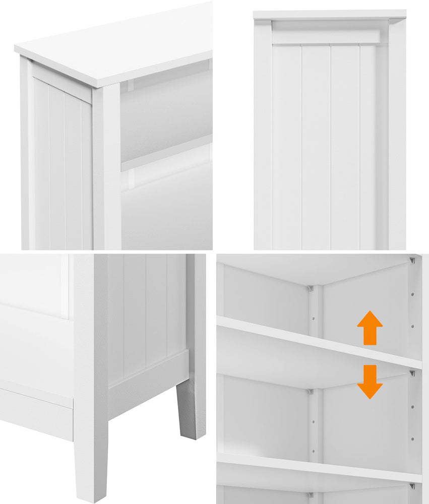 Bookshelf Bookcase Display Shelf 5-Tier Storage Cabinet Black