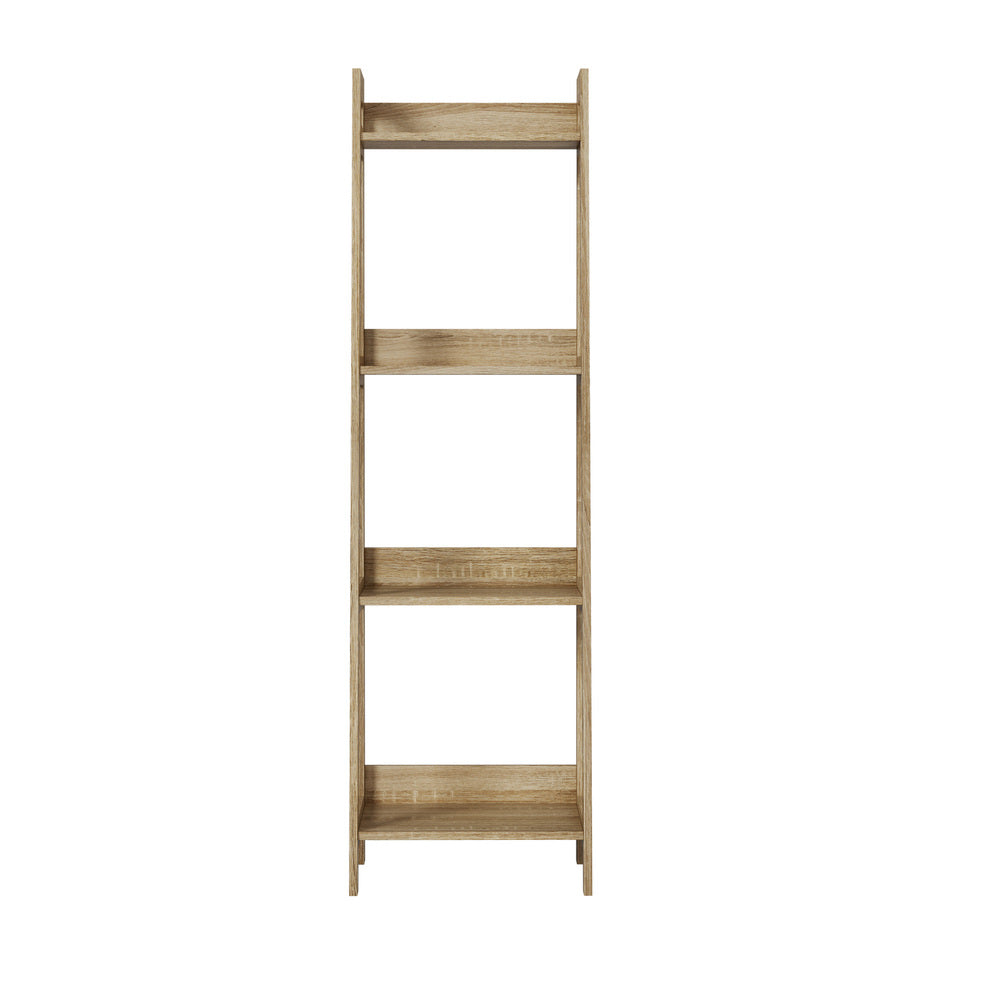 Display Shelf 4 Tier Corner Ladder Shelves Black