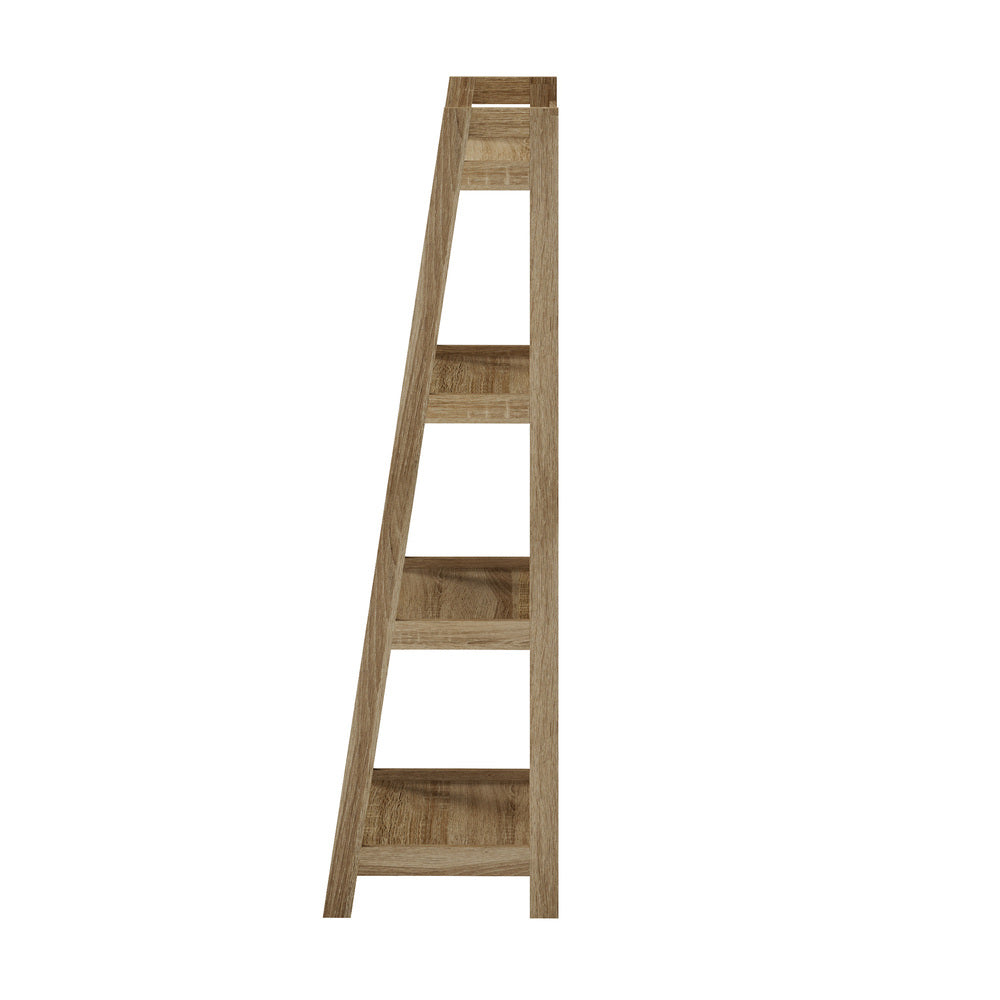 Display Shelf 4 Tier Corner Ladder Shelves Black