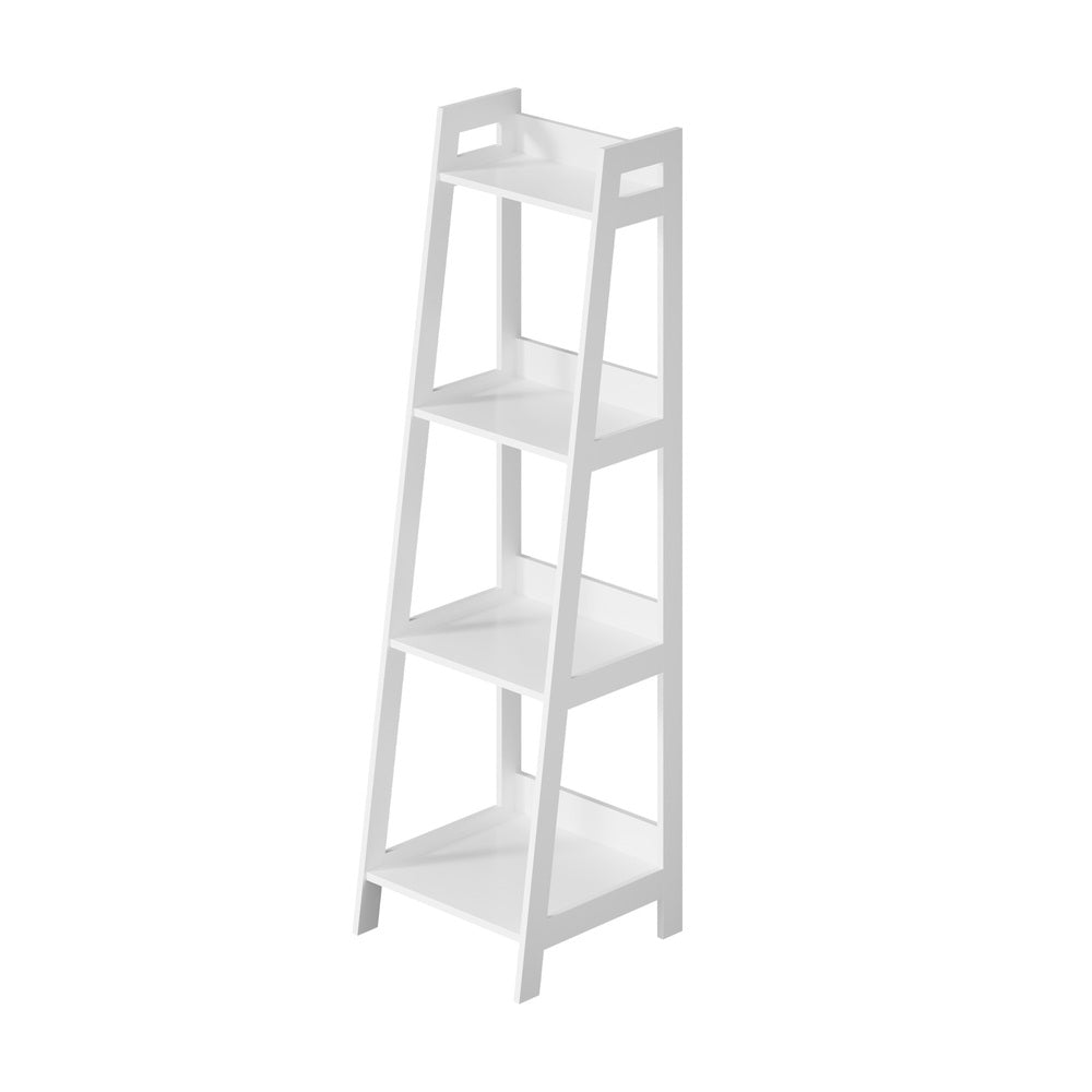 Display Shelf 4 Tier Corner Ladder Shelves Black