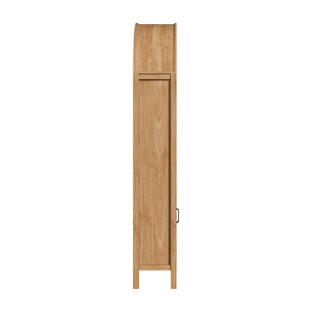 Arched Bookshelf Display Case Bookshelves Storage Cabinet