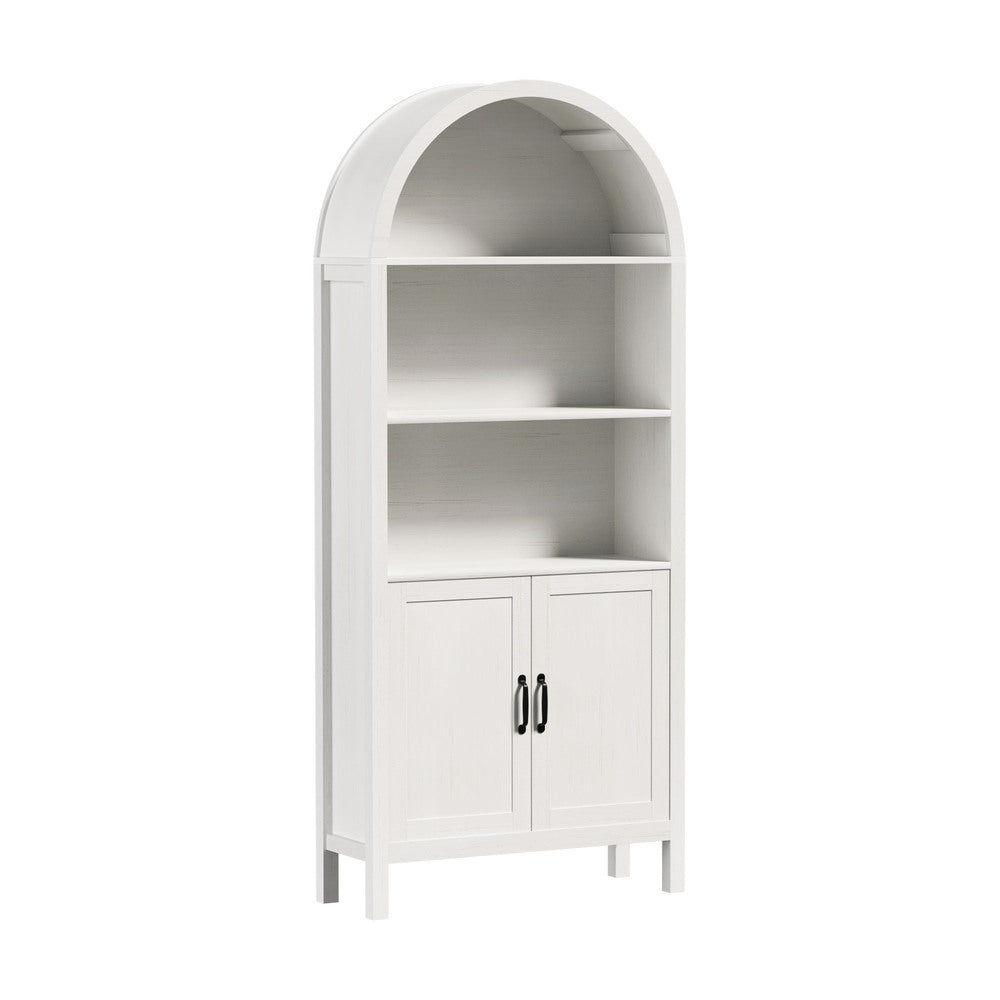 Arched Bookshelf Display Bookcase White | Simpledeals