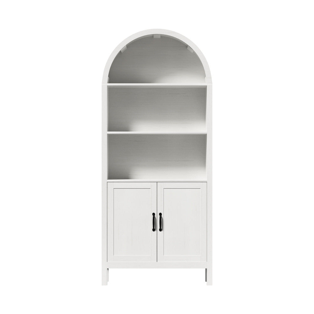 Arched Bookshelf Display Bookcase White | Simpledeals