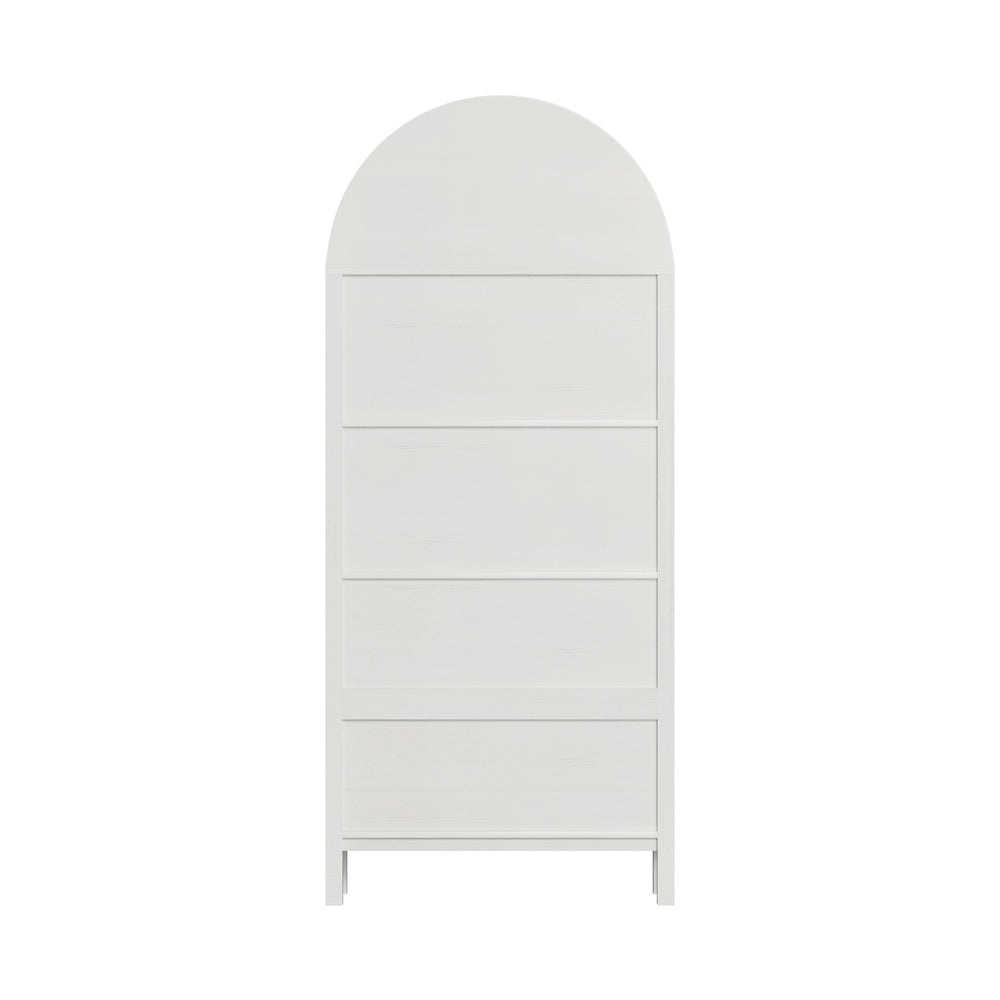Arched Bookshelf Display Bookcase White | Simpledeals