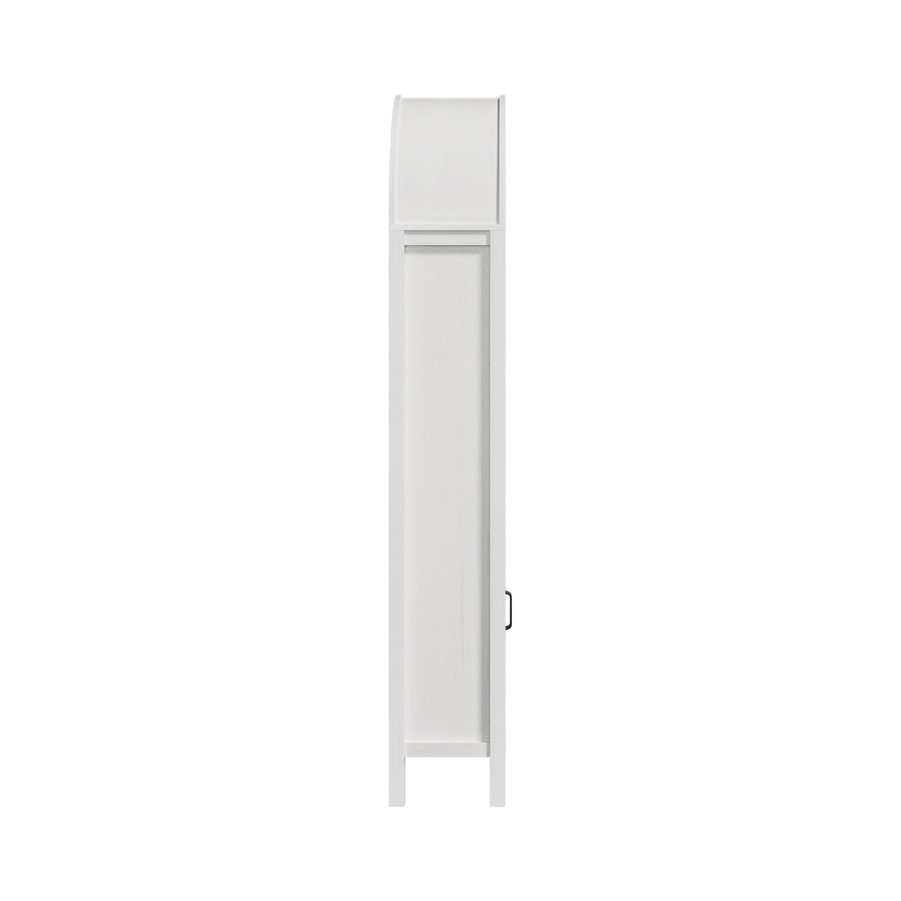 Arched Bookshelf Display Bookcase White | Simpledeals