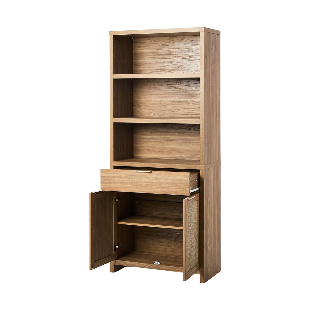 5-Tier Adjustable Display Shelf Bookcase Storage Cabinet Home Organizer