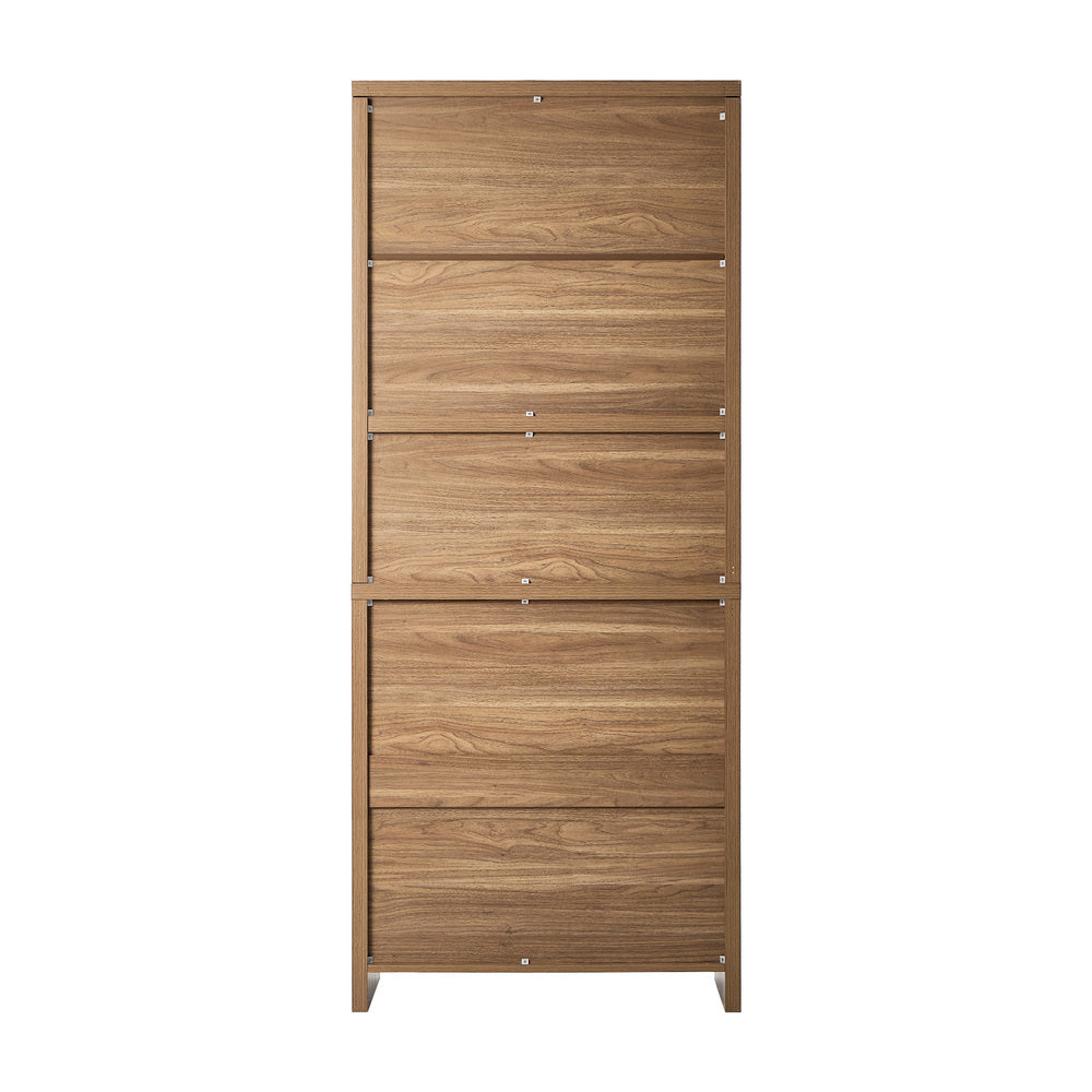 5-Tier Adjustable Display Shelf Bookcase Storage Cabinet Home Organizer