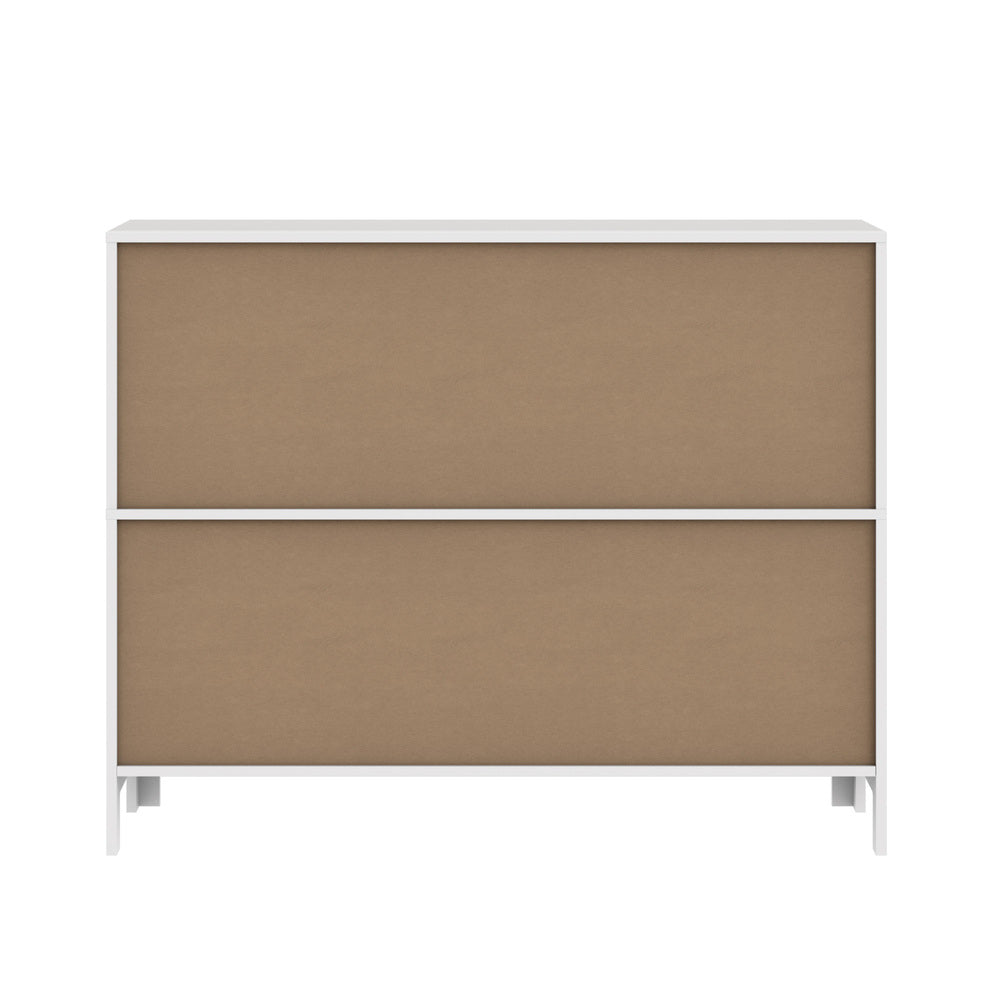 Display Shelf Storage Stand Bookshelf Black/White