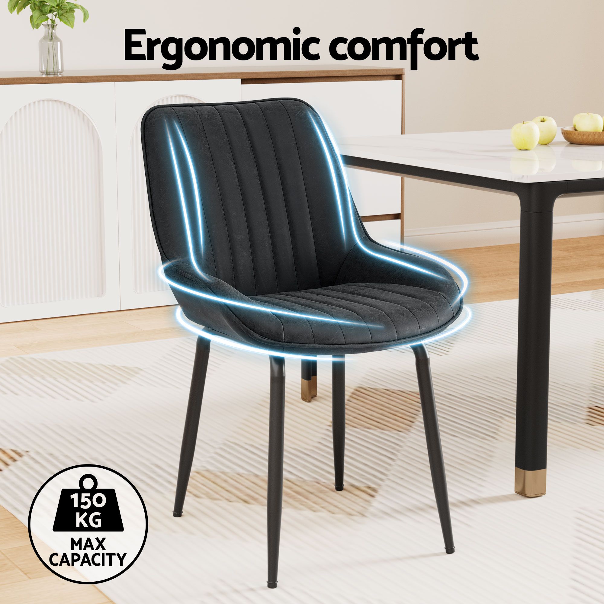 Foldable Dining Table Chairs Set 5 Piece | Simpledeals