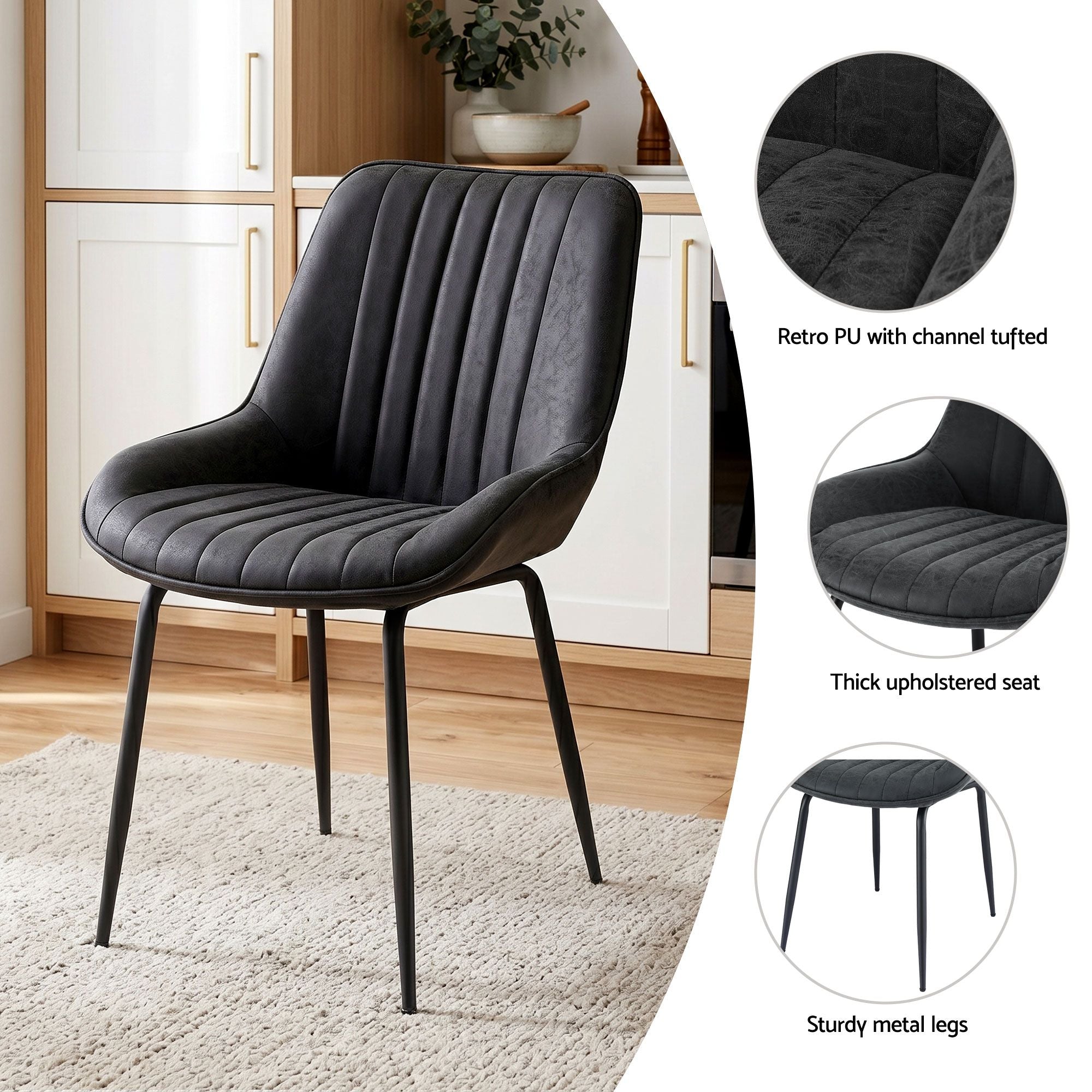 Foldable Dining Table Chairs Set 5 Piece | Simpledeals