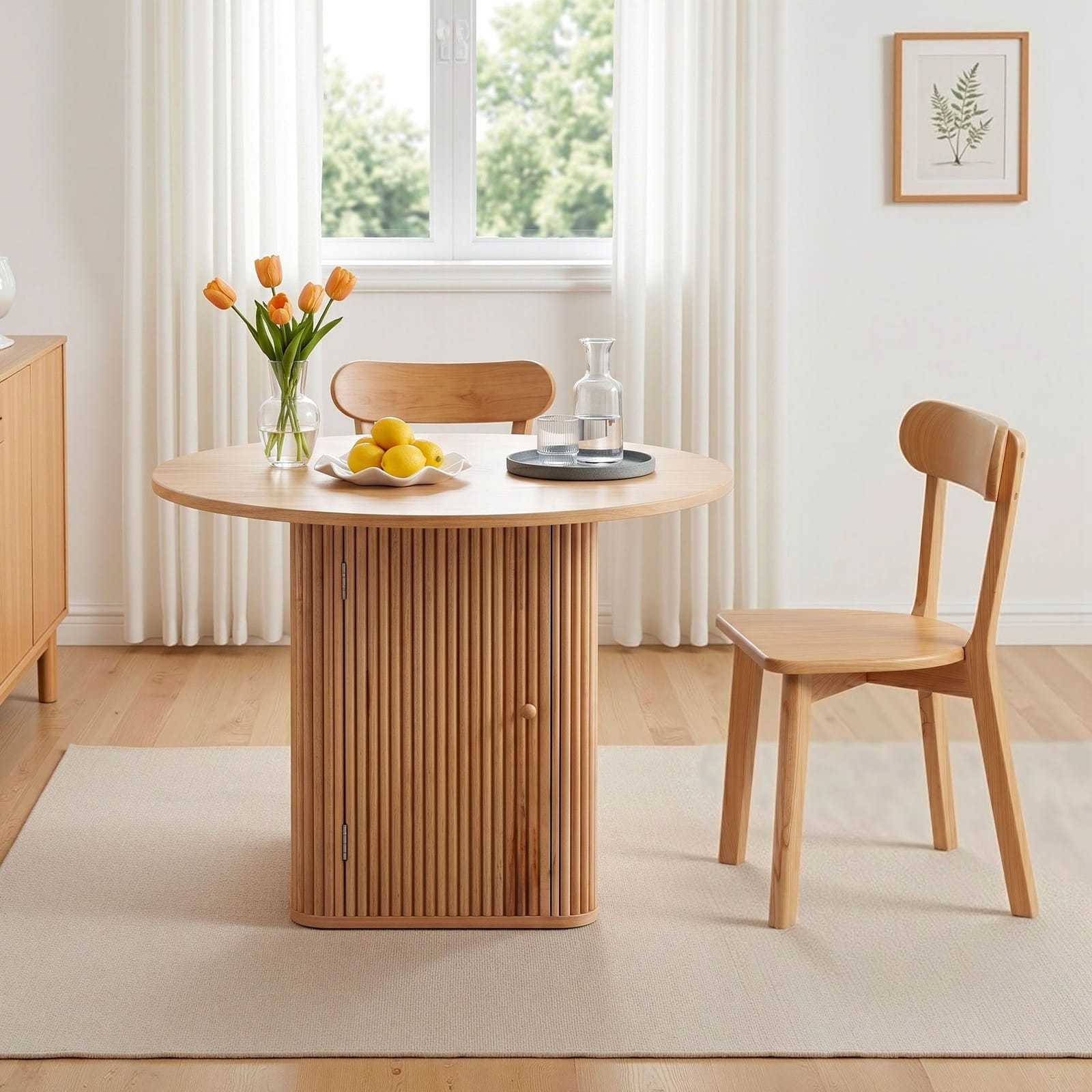 Natural Timber Dining Set King Size