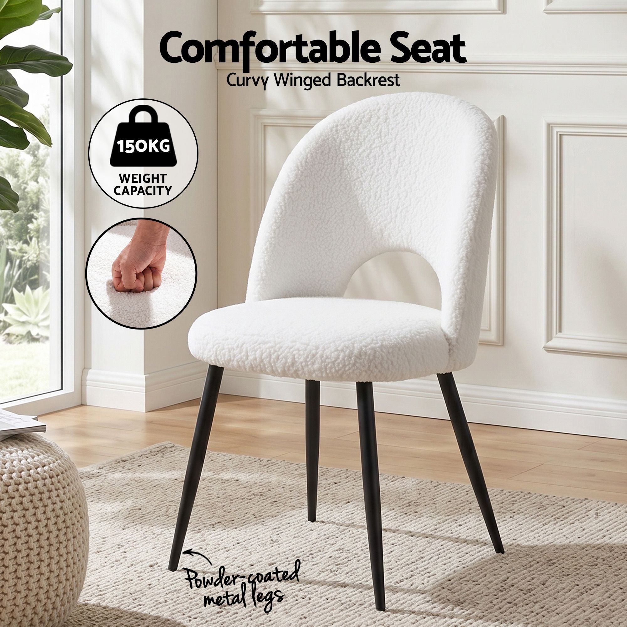 5-Piece Marble Dining Table Chair Set | Simpledeals