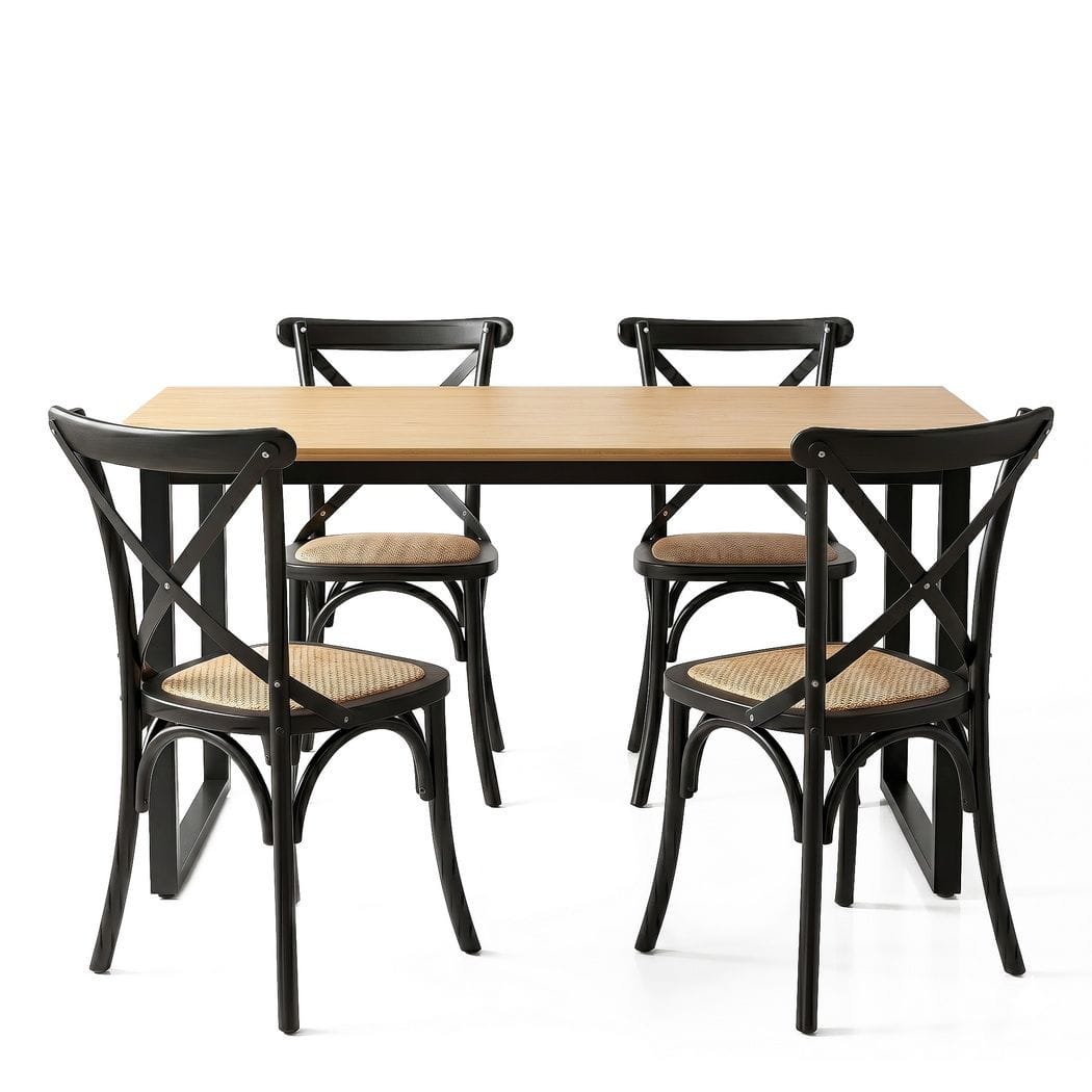 Dining Set Industrial Style 150x90cm