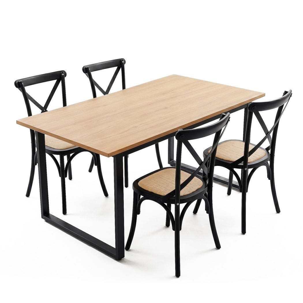Dining Set Industrial Style 150x90cm